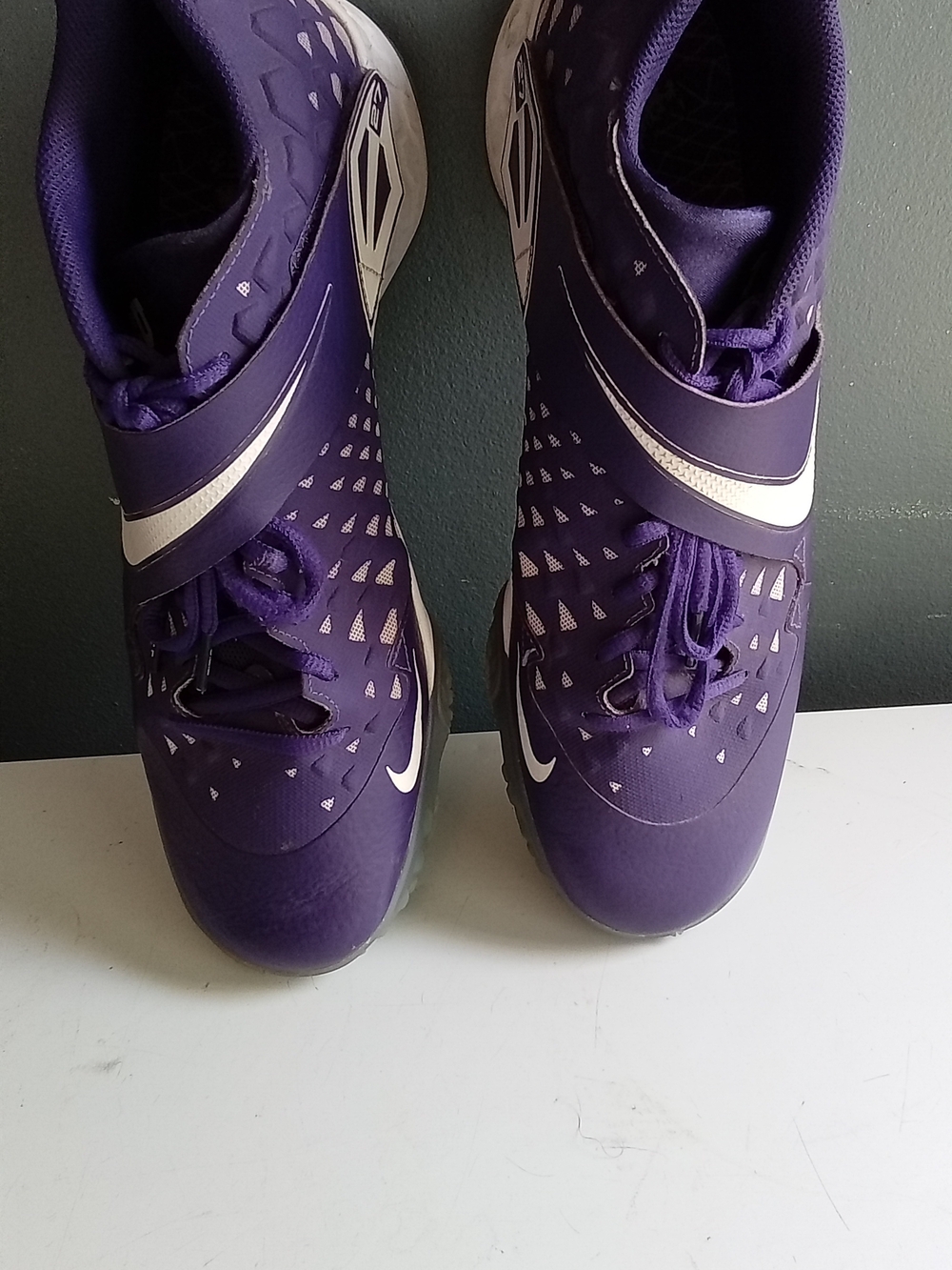 Nike Force Zoom Trout 6 Turf Purple White Baseball Shoes AT3463-502 Mens